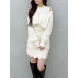 ツイードニットミニワンピースカーデアンサンブル | MERCURYDUO | 詳細画像1