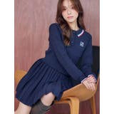 ネイビー | U.S. POLO ASSN.別注 配色ラインニットセットアップ | MERCURYDUO