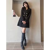 2WAYフィット&フレアジャケットワンピース | MERCURYDUO | 詳細画像20