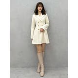 2WAYフィット&フレアジャケットワンピース | MERCURYDUO | 詳細画像30