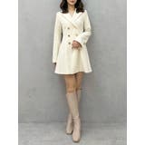 アイボリー | 2WAYフィット&フレアジャケットワンピース | MERCURYDUO