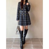 グレー | 2WAYフィット&フレアジャケットワンピース | MERCURYDUO