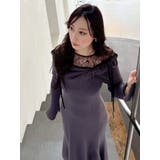 レース切替オフショルニットワンピース | MERCURYDUO | 詳細画像11 