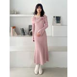 レース切替オフショルニットワンピース | MERCURYDUO | 詳細画像12 