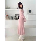 レース切替オフショルニットワンピース | MERCURYDUO | 詳細画像14 