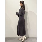 レース切替オフショルニットワンピース | MERCURYDUO | 詳細画像18 