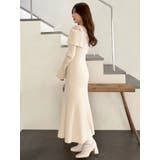 レース切替オフショルニットワンピース | MERCURYDUO | 詳細画像4 