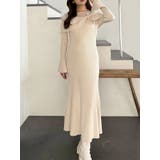 レース切替オフショルニットワンピース | MERCURYDUO | 詳細画像5 