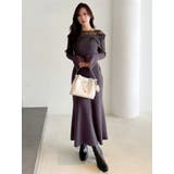 レース切替オフショルニットワンピース | MERCURYDUO | 詳細画像7 