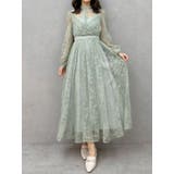 レースギャザーフレアワンピース | MERCURYDUO | 詳細画像1 