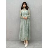 レースギャザーフレアワンピース | MERCURYDUO | 詳細画像9 