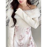 花柄オフショルニットドッキングワンピース | MERCURYDUO | 詳細画像7 