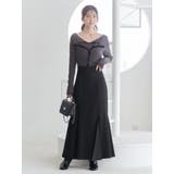 バックレースアップストレッチマーメイドスカート | MERCURYDUO | 詳細画像2 