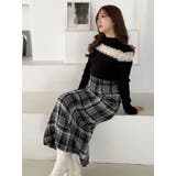 チェックツィードタイトスカート | MERCURYDUO | 詳細画像3 