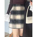 シャギーチェックミニスカート | MERCURYDUO | 詳細画像1 