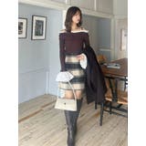 シャギーチェックミニスカート | MERCURYDUO | 詳細画像14 