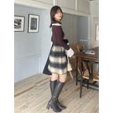 シャギーチェックミニスカート | MERCURYDUO | 詳細画像15 