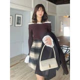 シャギーチェックミニスカート | MERCURYDUO | 詳細画像16 