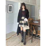 シャギーチェックミニスカート | MERCURYDUO | 詳細画像18 