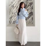 コードレースバックレースアップフレアスカート | MERCURYDUO | 詳細画像2 