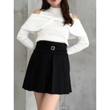 ベルト付きチェックプリーツミニスカパン | MERCURYDUO | 詳細画像1