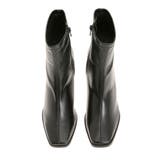 フェイクレザースクエアトゥストレッチショートブーツ | MERCURYDUO | 詳細画像3 