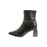 フェイクレザースクエアトゥストレッチショートブーツ | MERCURYDUO | 詳細画像4 