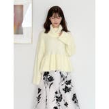 【WEB限定カラーあり】オフタートルペプラムニット | MERCURYDUO | 詳細画像16