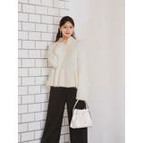 【WEB限定カラーあり】オフタートルペプラムニット | MERCURYDUO | 詳細画像4