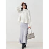 【WEB限定カラーあり】オフタートルペプラムニット | MERCURYDUO | 詳細画像6