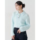 ケーブルポロ衿ニット | MERCURYDUO | 詳細画像4 