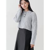 ケーブルポロ衿ニット | MERCURYDUO | 詳細画像9 