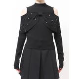 オフショルリボンパールニット | MERCURYDUO | 詳細画像18