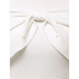 オフショルリボンパールニット | MERCURYDUO | 詳細画像26