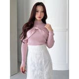 オフショルリボンパールニット | MERCURYDUO | 詳細画像7