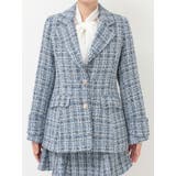 【セットアップ着用可】フィットアンドフレアツイードジャケット | MERCURYDUO | 詳細画像14 