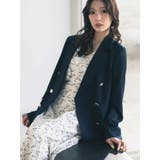 ネイビー | メタルボタン使い紺ブレザー | MERCURYDUO