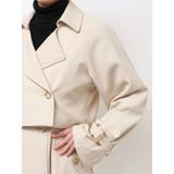 【セットアップ着用可】ショートトレンチコート | MERCURYDUO | 詳細画像22 