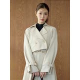 【セットアップ着用可】ショートトレンチコート | MERCURYDUO | 詳細画像3 