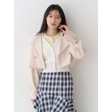 【セットアップ着用可】ショートトレンチコート | MERCURYDUO | 詳細画像6 