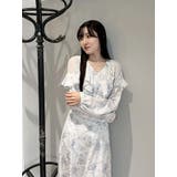 ラッフルカラーパターンワンピース | MERCURYDUO | 詳細画像13