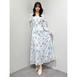 ラッフルカラーパターンワンピース | MERCURYDUO | 詳細画像24