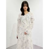 ラッフルカラーパターンワンピース | MERCURYDUO | 詳細画像27