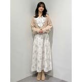 ラッフルカラーパターンワンピース | MERCURYDUO | 詳細画像30