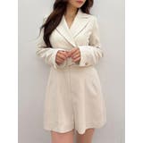 フィットアンドフレアジャケットミニロンパース | MERCURYDUO | 詳細画像3