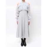 異素材ドッキングプリーツフレアニットワピース | MERCURYDUO | 詳細画像16 