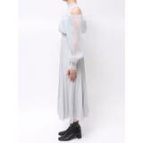 異素材ドッキングプリーツフレアニットワピース | MERCURYDUO | 詳細画像17 