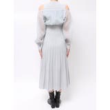 異素材ドッキングプリーツフレアニットワピース | MERCURYDUO | 詳細画像18 