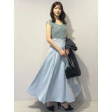 チュールフリルドッキングサテンワンピース | MERCURYDUO | 詳細画像13