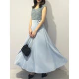 チュールフリルドッキングサテンワンピース | MERCURYDUO | 詳細画像2